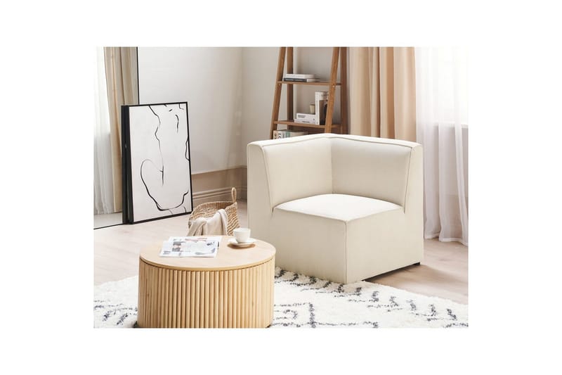 Hörnsektion Beliani Lemvig Beige NO_BRAND Beige - Huonekalut - Sohva - Moduulisohva - Kulmamoduuli