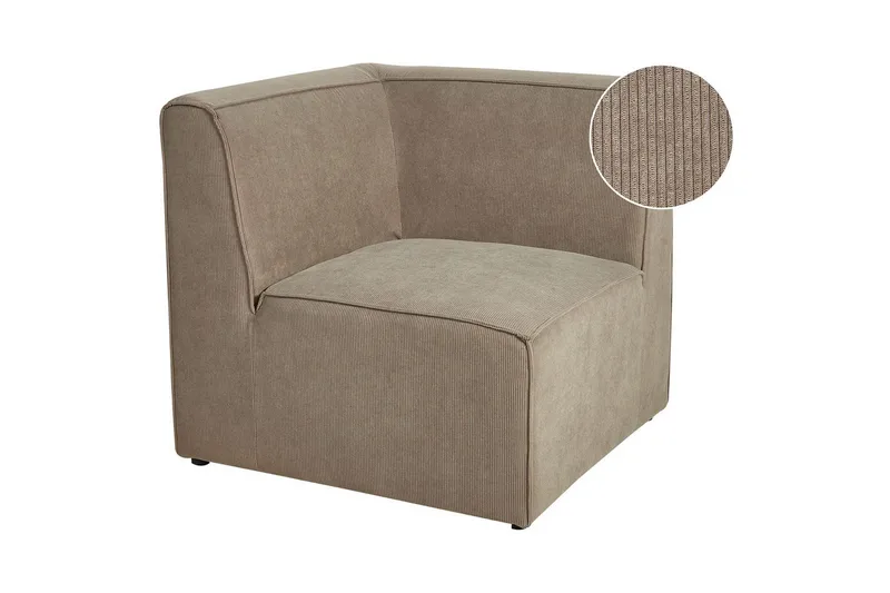 Hörnsektion Beliani Lemvig Beige NO_BRAND Taupe, undefined