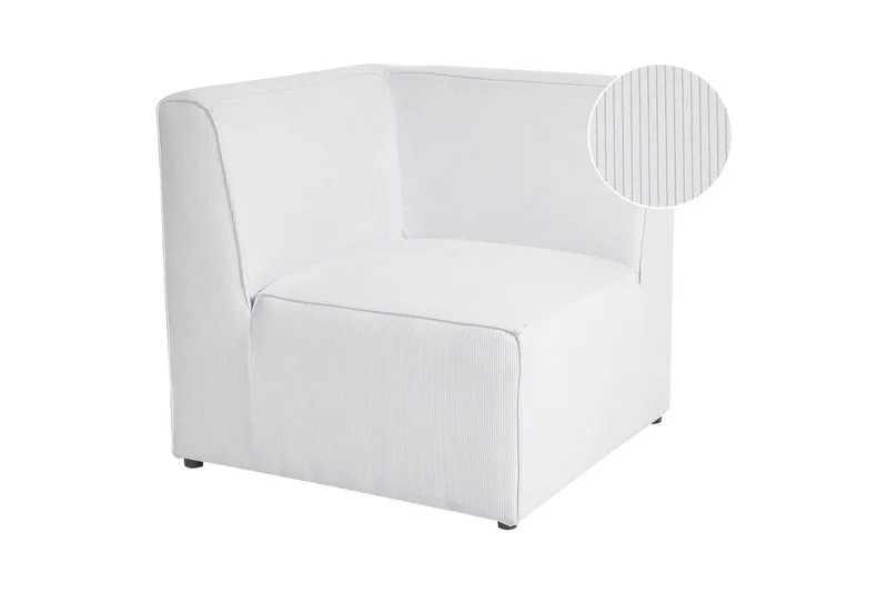 Hörnsektion Beliani Lemvig Beige White - Huonekalut - Sohva - Moduulisohva - Kulmamoduuli