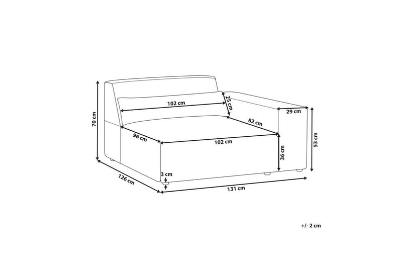 Hörnsits Hellnar Beige Right-faced - Huonekalut - Sohva - Sohvaryhmä