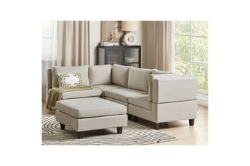 Hörnsoffa Beige, Black - Huonekalut - Sohva - Moduulisohva