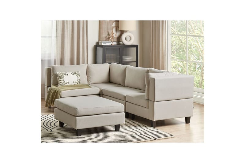 Hörnsoffa Beige, Black - Huonekalut - Sohva - Moduulisohva