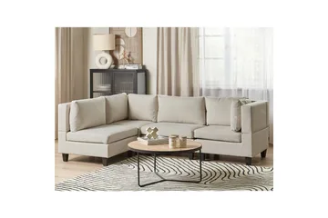 Hörnsoffa Beige, Black - Huonekalut - Sohva - Moduulisohva