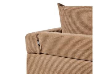 Hörnsoffa Beliani Lunner Beige, svart Brown||Black - Huonekalut - Sohva - Sohvaryhmä