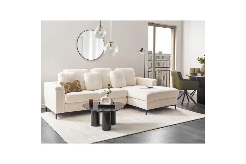 Hörnsoffa Beliani Oslo Högervänd Right-faced - Huonekalut - Sohva - Divaanisohva