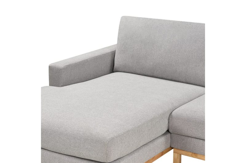 Hörnsoffa Beliani Siggard Beige, ljust trä Graphite grey||Light colored wood VALUE_MISSING_4 - Huonekalut - Sohva - Sohvaryhmä