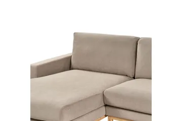 Hörnsoffa Beliani Siggard Beige, ljust trä Taupe||Light colored wood VALUE_MISSING_2 - Huonekalut - Sohva - Sohvaryhmä