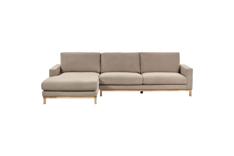 Hörnsoffa Beliani Siggard Beige, ljust trä Taupe||Light colored wood VALUE_MISSING_2 - Huonekalut - Sohva - Sohvaryhmä