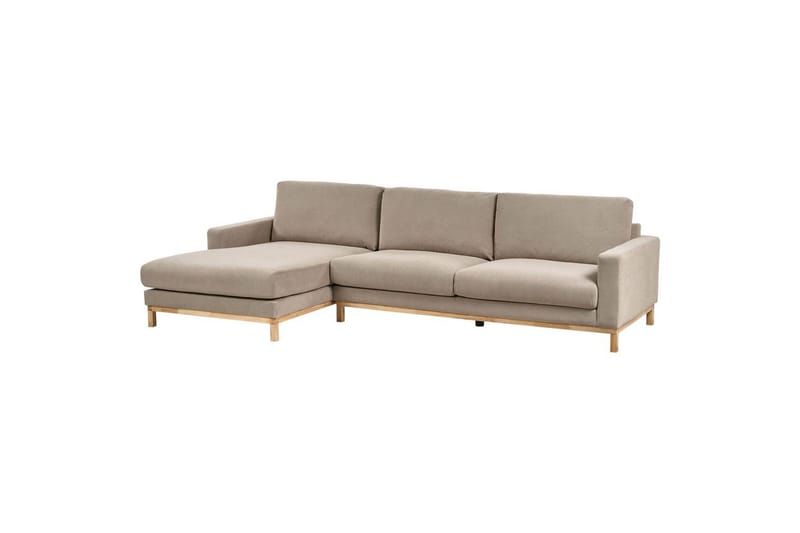 Hörnsoffa Beliani Siggard Beige, ljust trä Taupe||Light colored wood VALUE_MISSING_2 - Huonekalut - Sohva - Sohvaryhmä