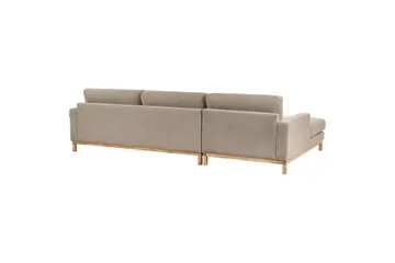 Hörnsoffa Beliani Siggard Beige, ljust trä Taupe||Light colored wood VALUE_MISSING_2 - Huonekalut - Sohva - Sohvaryhmä