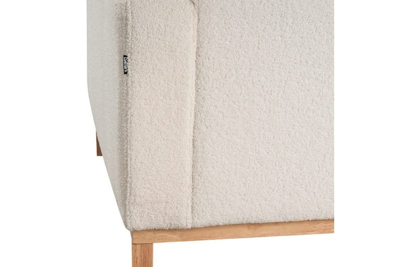 Hörnsoffa Beliani Siggard Beige, ljust trä White||Light colored wood VALUE_MISSING_3 - Huonekalut - Sohva - Sohvaryhmä