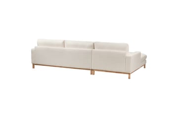 Hörnsoffa Beliani Siggard Beige, ljust trä White||Light colored wood VALUE_MISSING_3 - Huonekalut - Sohva - Sohvaryhmä