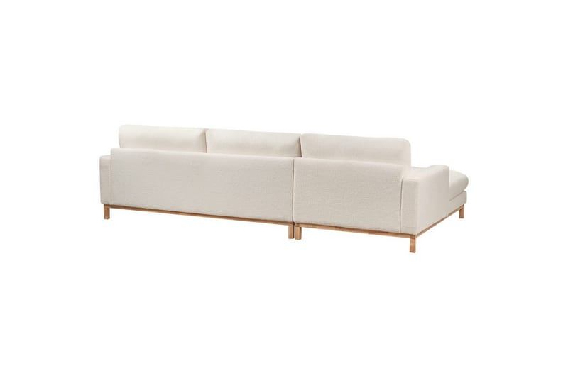 Hörnsoffa Beliani Siggard Beige, ljust trä White||Light colored wood VALUE_MISSING_3 - Huonekalut - Sohva - Sohvaryhmä