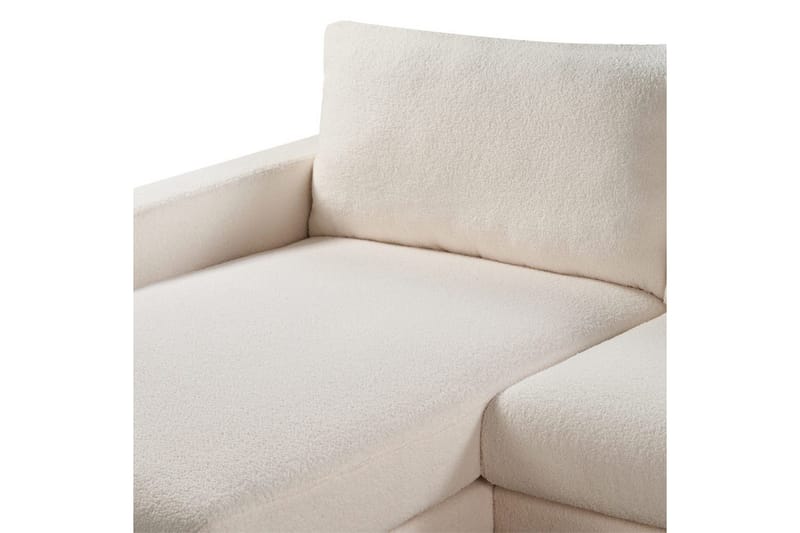Hörnsoffa Beliani Siggard Beige, ljust trä White||Light colored wood VALUE_MISSING_3 - Huonekalut - Sohva - Sohvaryhmä