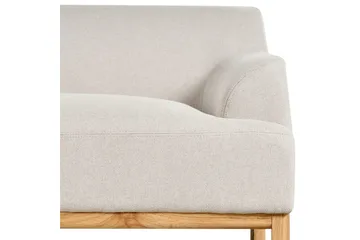 Hörnsoffa Beliani Sosjo Beige, ljust trä, Högervänd Beige||Light colored wood Left-faced - Huonekalut - Sohva - Divaanisohva
