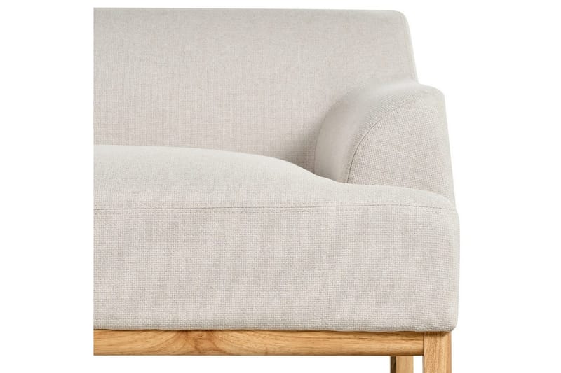 Hörnsoffa Beliani Sosjo Beige, ljust trä, Högervänd Beige||Light colored wood Left-faced - Huonekalut - Sohva - Divaanisohva