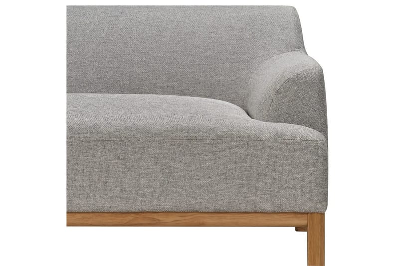 Hörnsoffa Beliani Sosjo Beige, ljust trä, Högervänd Grey||Light colored wood Left-faced - Huonekalut - Sohva - Divaanisohva