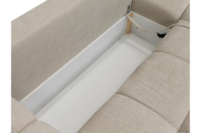 Hardam Vuodesohva Levitettävä Sjeslong 3-istuttava Chenille - Beige - Huonekalut - Sohva - Vuodesohva