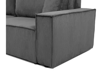 Hobson Vuodesohva 3-istuttava Plyysi - Beige - Huonekalut - Sohva - Vuodesohva - 3 istuttava vuodesohva