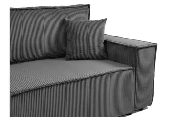 Hobson Vuodesohva 3-istuttava Plyysi - Beige - Huonekalut - Sohva - Vuodesohva - 3 istuttava vuodesohva