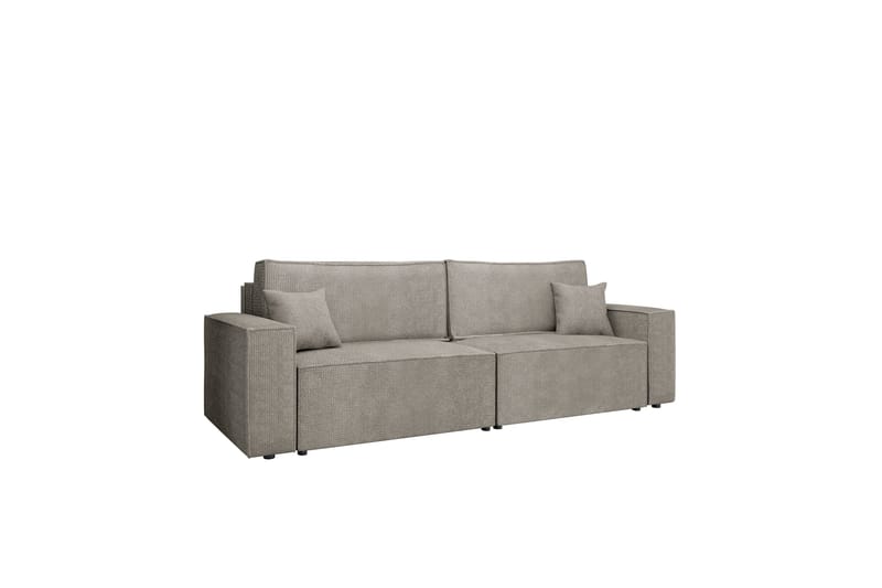 Hobson Vuodesohva 3-istuttava Plyysi, Harmaa