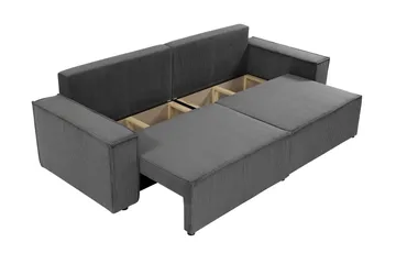 Hobson Vuodesohva 3-istuttava Plyysi - Beige - Huonekalut - Sohva - Vuodesohva - 3 istuttava vuodesohva