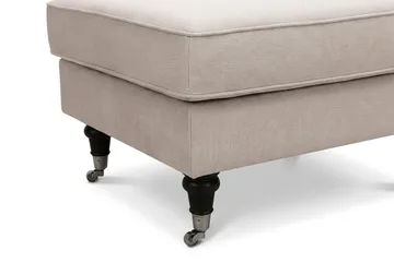 Howard Classic -sohvaryhmä, 3-istuttava sohva ja rahi sametissa - Beige - Huonekalut - Sohva - Sohvaryhmä
