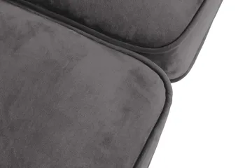 Chesterfield Lyx 2-istuttava pieni samettisohva – Syvä sohva 160 cm leveä - Tummanharmaa - Huonekalut - Sohva - Howard-sohvat