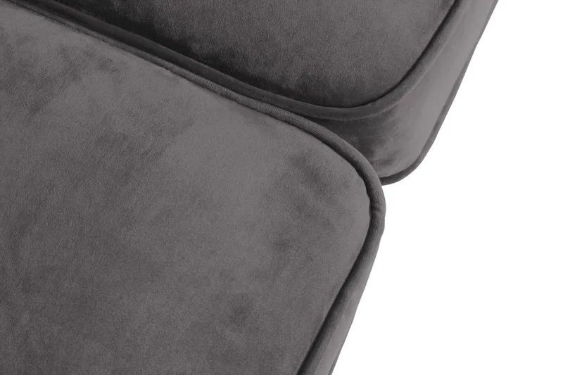 Chesterfield Lyx 2-istuttava pieni samettisohva – Syvä sohva 160 cm leveä - Tummanharmaa - Huonekalut - Sohva - Howard-sohvat