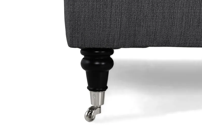 Howard Classic 2-istuttava Kaareva Kangassohva - Tummanharmaa - Huonekalut - Sohva - Howard-sohvat