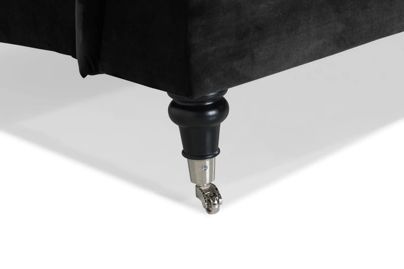 Howard Classic 2-istuttava Kaareva Samettisohva - Musta - Huonekalut - Sohva - Howard-sohvat