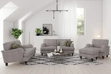 Howard Classic 2-istuttava Kangassohva - Beige / Harmaa - Huonekalut - Sohva - Howard-sohvat