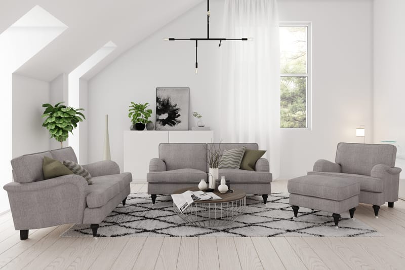Howard Classic 2-istuttava Kangassohva - Beige / Harmaa - Huonekalut - Sohva - Howard-sohvat