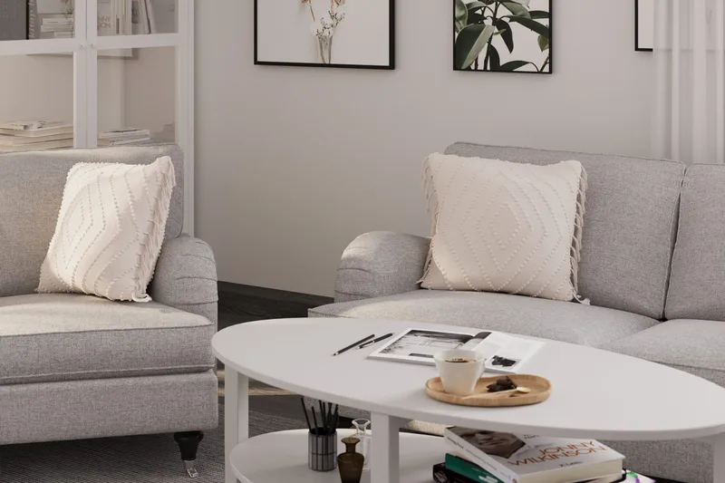 Howard Classic 2-istuttava Kangassohva - Harmaa - Huonekalut - Sohva - Howard-sohvat