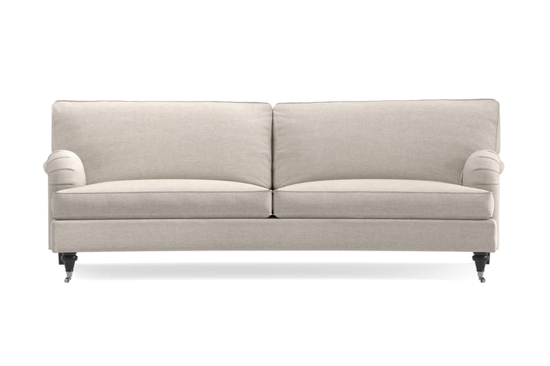 Howard Classic 3-istuttava Kaareva Kangassohva - Beige - Huonekalut - Sohva - Howard-sohvat