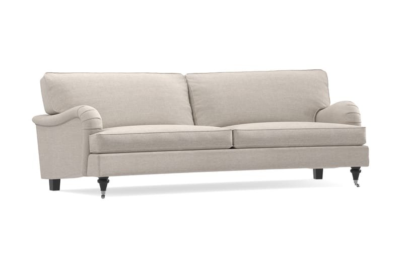 Howard Classic 3-istuttava Kaareva Kangassohva - Beige - Huonekalut - Sohva - Howard-sohvat