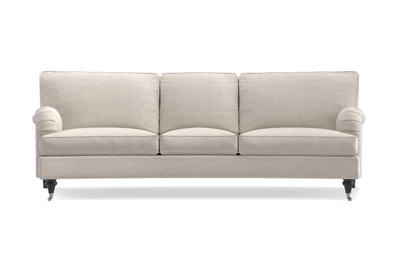 Howard Classic 3-istuttava Kaareva Kangassohva - Beige - Huonekalut - Sohva - Howard-sohvat