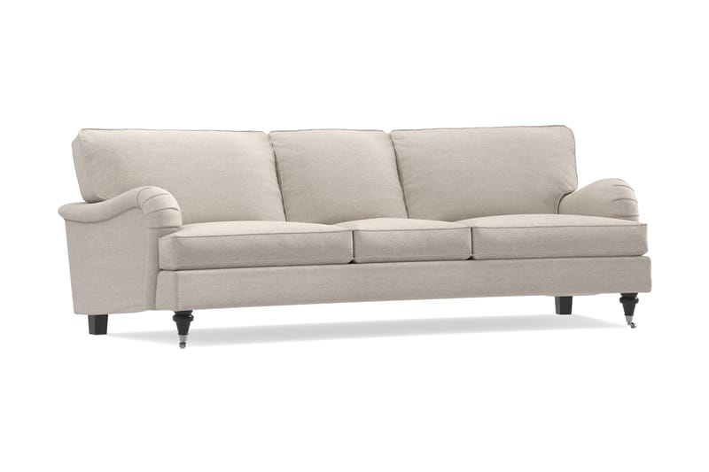 Howard Classic 3-istuttava Kaareva Kangassohva - Beige - Huonekalut - Sohva - Howard-sohvat