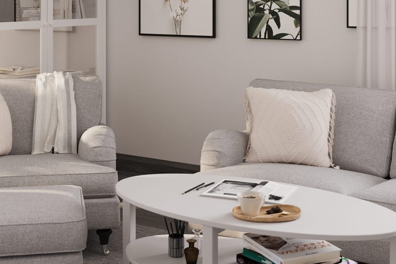 Howard Classic 3-istuttava Kaareva Kangassohva - Harmaa - Huonekalut - Sohva - Howard-sohvat