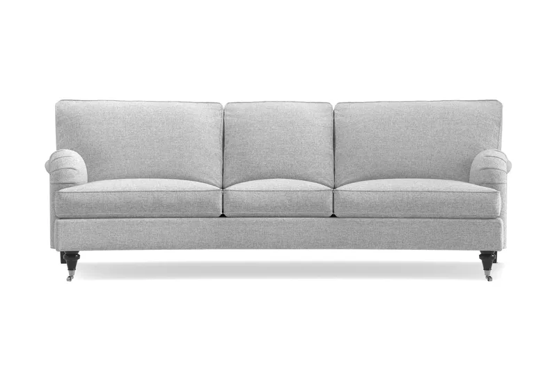 Howard Classic 3-istuttava Kaareva Kangassohva, Harmaa