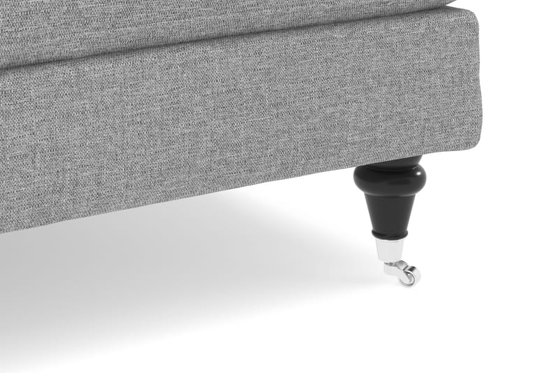 Howard Classic 3-istuttava Kaareva Kangassohva - Harmaa - Huonekalut - Sohva - Howard-sohvat