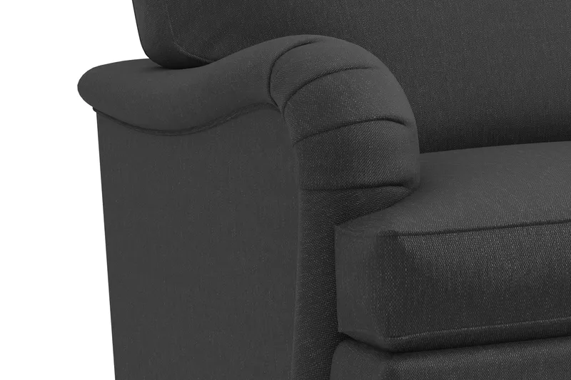 Howard Classic 3-istuttava Kaareva Kangassohva - Tummanharmaa - Huonekalut - Sohva - Howard-sohvat