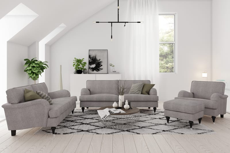 Howard Classic 3-istuttava Kangassohva - Beige / Harmaa - Huonekalut - Sohva - Howard-sohvat