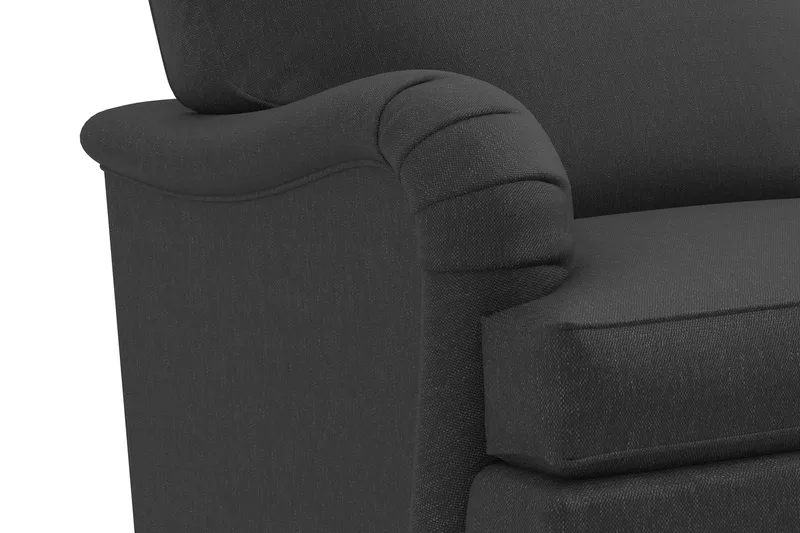 Howard Classic 6-istuttava L-muotoinen Kulmasohva Kangas - Tummanharmaa - Huonekalut - Sohva - Howard-sohvat