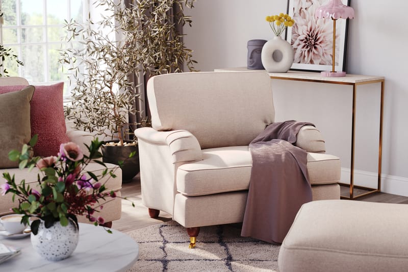 Howard Lyx 2-istuttava Kangassohva - Beige - Huonekalut - Sohva - Howard-sohvat