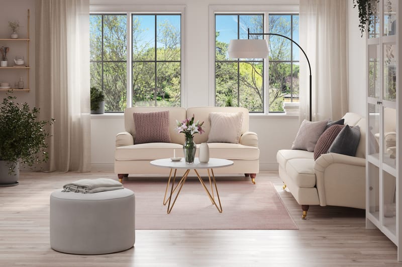 Howard Lyx 2-istuttava Kangassohva - Beige - Huonekalut - Sohva - Howard-sohvat