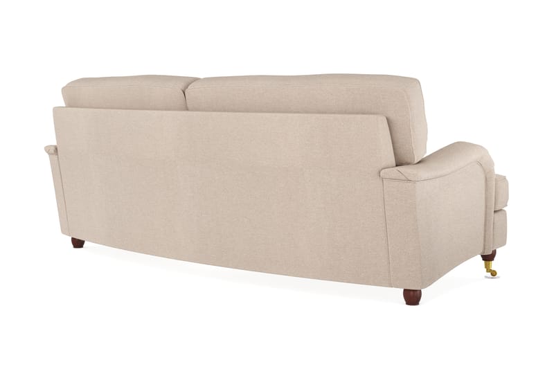 Howard Lyx 3-istuttava Kaareva Kangassohva - Beige - Huonekalut - Sohva - Howard-sohvat