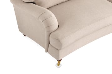 Howard Lyx 3-istuttava Kaareva Kangassohva - Beige - Huonekalut - Sohva - Howard-sohvat
