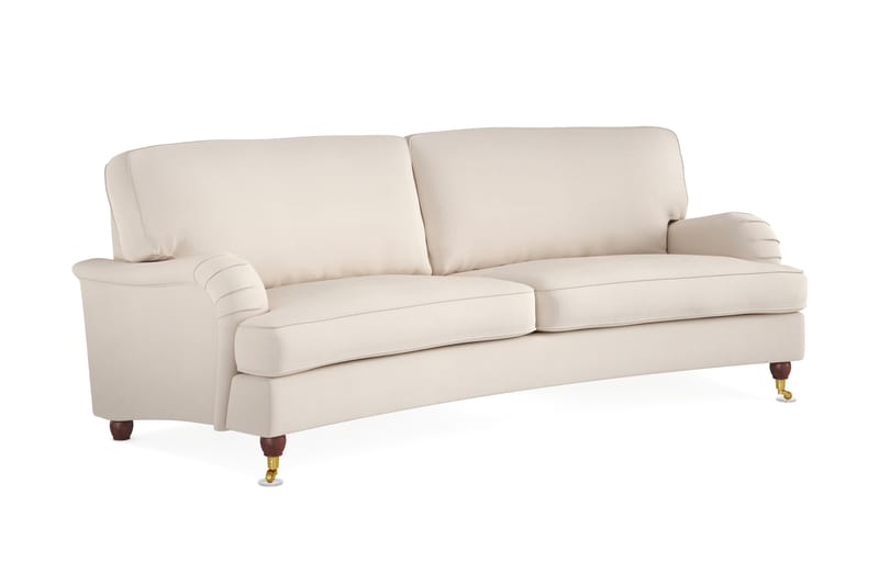 Howard Lyx 3-istuttava Kaareva Manchestersohva - Beige - Huonekalut - Sohva - Howard-sohvat