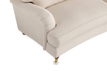 Howard Lyx 3-istuttava Kaareva Manchestersohva - Beige - Huonekalut - Sohva - Howard-sohvat
